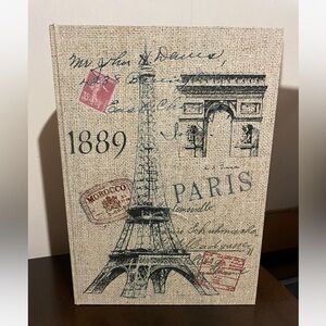 NWT Paris Faux Hidden Textbook Compartment for Bookshelf Storage Box